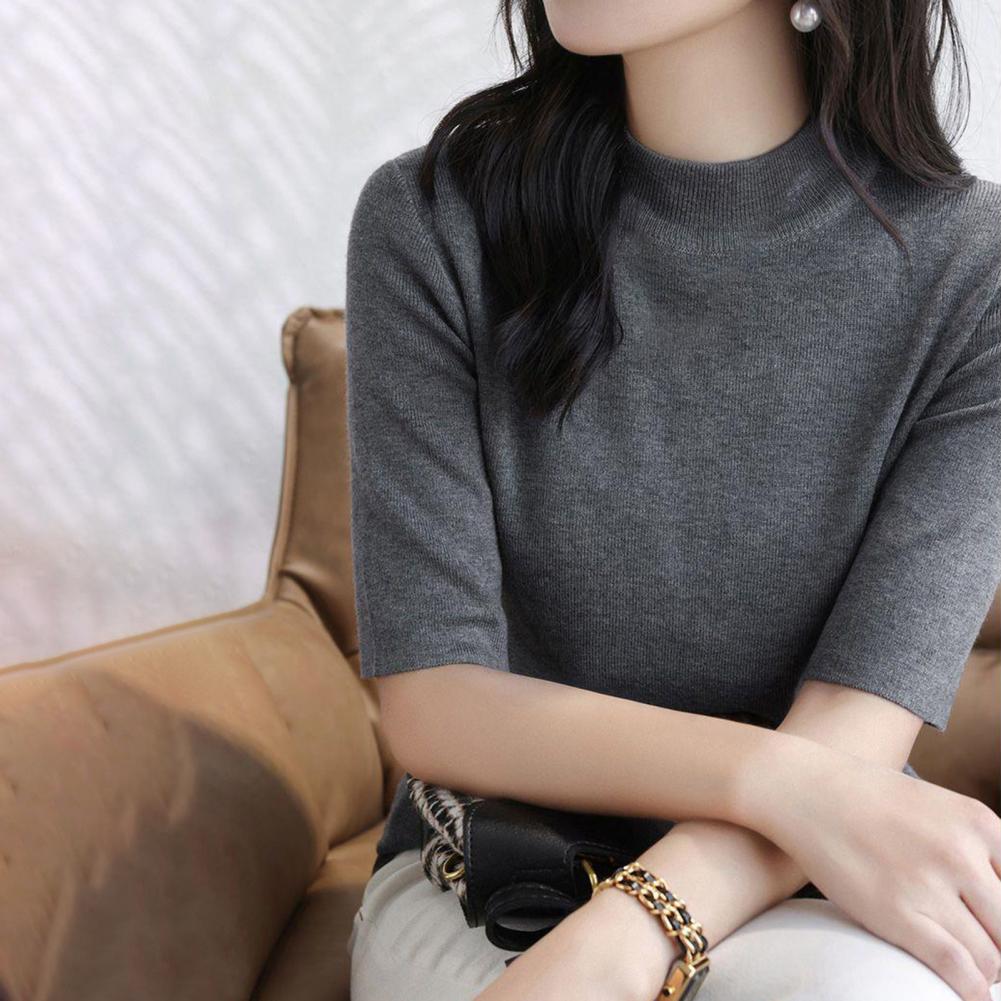 Summer Knitted Sweater Short S - Korean Street Fashion Female incelemesi ve fiyatı