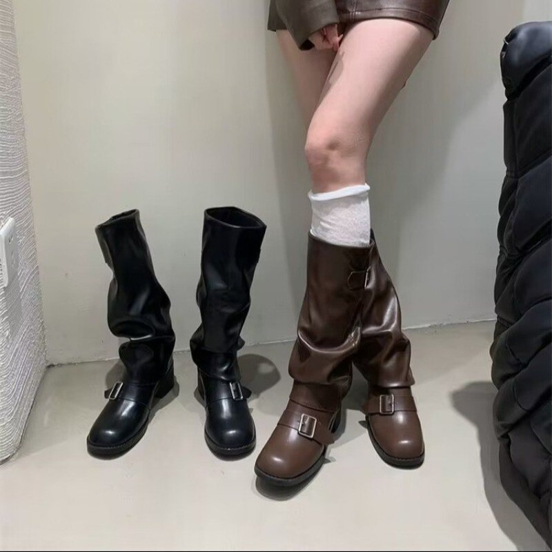 2025Woman Boots Knee High Plat - Street Fashion Trend 2025 incelemesi ve fiyatı