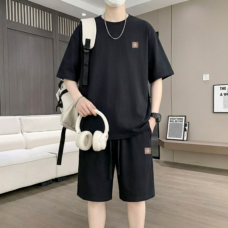 【T-Shirt + 5-Point Shorts】Men' - Street Fashion China incelemesi ve fiyatı