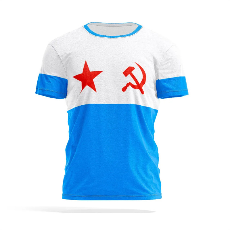 Russian Flag 3D Print T-shirt  - Street Fashion Russia incelemesi ve fiyatı