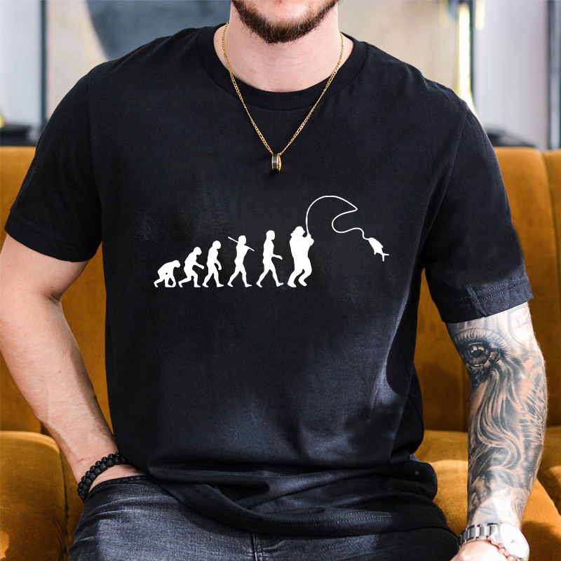 Fishing Evolution Printed T-Sh - Street Fashion Evolution incelemesi ve fiyatı