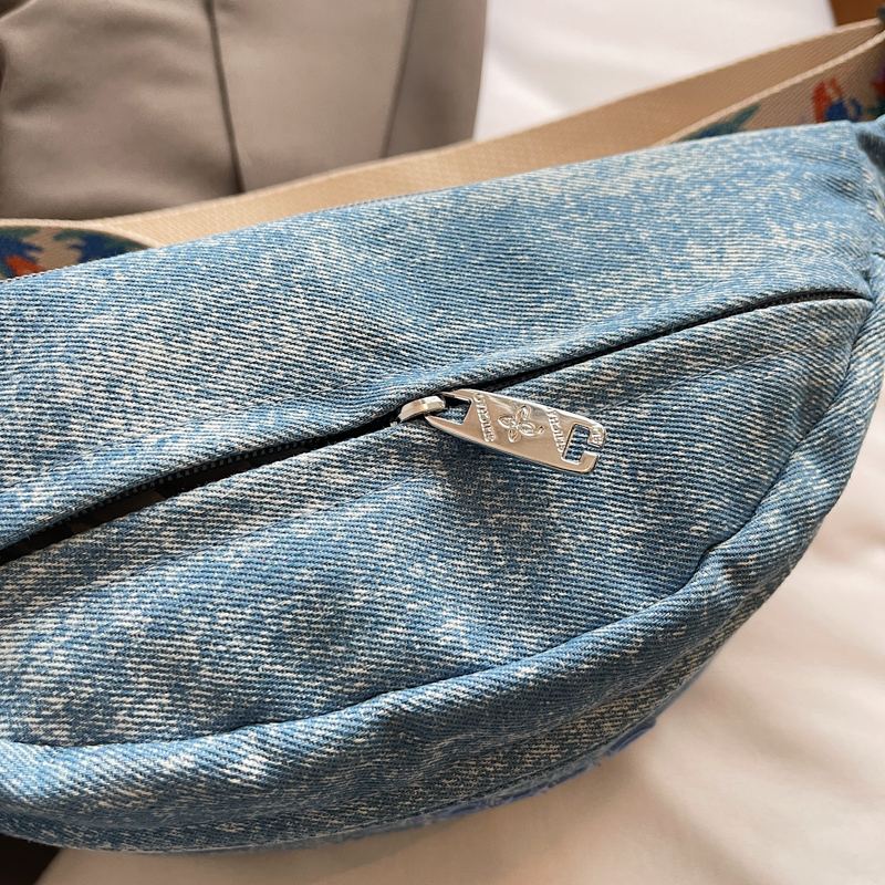 Denim Blue Chest Bags For Wome - Street Fashion Trend 2025 incelemesi ve fiyatı